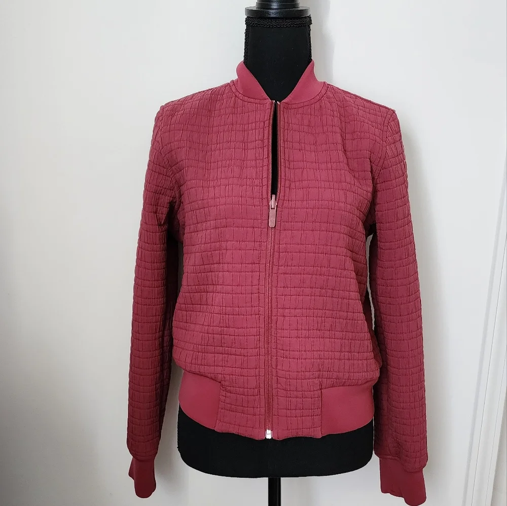 Lululemon Serene Travels Comber Reversible Jacket Mauve Womens 6 Bomber Style - Picture 2 of 11
